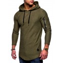 Men's Pullover Hoodie Sweatshirt Hooded Solid Color Pocket Daily Fitness Cotton Basic Sportswear Hoodies Sweatshirts  Long Sleeve White Black