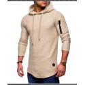 Men's Pullover Hoodie Sweatshirt Hooded Solid Color Pocket Daily Fitness Cotton Basic Sportswear Hoodies Sweatshirts  Long Sleeve White Black
