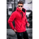 Men's Pullover Hoodie Sweatshirt Hooded Solid Color Letter Pocket Casual Daily Holiday Sportswear Casual Hoodies Sweatshirts  Long Sleeve Loose Fit Black Blue / Fall