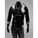 Men's Hoodie Jacket Hooded Solid Colored Daily Sports Weekend Cotton Plus Size Active Casual Hoodies Sweatshirts  Long Sleeve Slim White Black / Winter / Spring / Fall / Winter