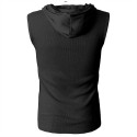 Men's Tank Top Vest Graphic Solid Colored Hooded White Black Army Green Navy Blue Dark Gray Sleeveless Daily Sports Slim Tops / Summer / Summer