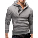 Men's Pullover Hoodie Sweatshirt Hooded Color Block Half Zip Daily Weekend Cotton Basic Sportswear Hoodies Sweatshirts  Long Sleeve Black Blue / Winter / Fall / Winter