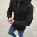 Men's Full Zip Hoodie Jacket Hooded Solid Color Pocket Daily Holiday Going out non-printing Streetwear Casual Hoodies Sweatshirts  Long Sleeve Black Pink