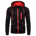 Men's Hoodie Zip Up Hoodie Hooded Color Block Solid Colored Daily Basic Casual Hoodies Sweatshirts  Black Light gray