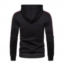 Men's Hoodie Zip Up Hoodie Hooded Color Block Solid Colored Daily Basic Casual Hoodies Sweatshirts  Black Light gray