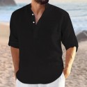 Men's 100% Cotton Non-Printing Shirt Long Sleeve Tops Business Elegant Daily