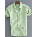 Men's Shirts summer casual dress shirt short sleeve shirts tops blouse tee