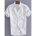 Men's Shirts summer casual dress shirt short sleeve shirts tops blouse tee