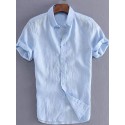 Men's Shirts summer casual dress shirt short sleeve shirts tops blouse tee