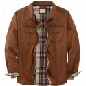 Men's Flannel Shirt Shirt Jacket Solid Color Turndown Army Green Brown Coffee Long Sleeve Street Daily Button-Down Tops Fashion Casual Comfortable / Beach