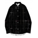 Men's Shirt long sleeve  social shirt summer streetwear pocket line dress mens slim regular fit clothes fashions