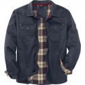 Men's Flannel Shirt Shirt Jacket Solid Color Turndown White Army Green Brown Long Sleeve Street Daily Button-Down Tops Fashion Casual Comfortable / Beach