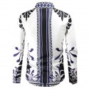 Men's Shirt Graphic Classic Collar White Long Sleeve Daily Holiday Tops Fashion Classic
