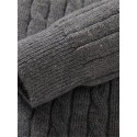 Men's Pullover Sweater Jumper Ribbed Knit Zipper Knitted Solid Color Stand Collar Stylish Basic Daily Holiday Fall Winter Black Gray M L XL / Long Sleeve / Long Sleeve / Weekend