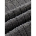 Men's Pullover Sweater Jumper Ribbed Knit Zipper Knitted Solid Color Stand Collar Stylish Basic Daily Holiday Fall Winter Black Gray M L XL / Long Sleeve / Long Sleeve / Weekend