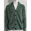 Men's Cardigan Jumper Knit Knitted Solid Color Open Front Casual Weekend Fall Spring Green Blue S M L / Cotton / Long Sleeve / Long Sleeve