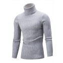 Men's Pullover Jumper Knit Retro Stylish Color Block Turtleneck Beaded Edge Sweaters Daily Holiday Winter White Black XS S M / Polyester / Elastic / Rib Fabrics / Long Sleeve / Machine wash