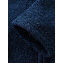 Men's Sweater Cardigan Jumper Knit Knitted Solid Color Hooded Stylish Casual Home Daily Fall Winter Blue Gray M L XL / Long Sleeve / Long Sleeve