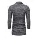 Men's Cardigan Jumper Knit Knitted Solid Color Deep V Stylish Daily Fall Winter Black Gray XS S M / Long Sleeve / Long Sleeve
