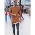 Men's Pullover Jumper Knit Regular Solid Colored Crew Neck Sweaters Daily Raglan Sleeves Green White M L XL / Long Sleeve / Long Sleeve
