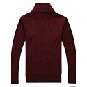 Men's Cardigan Jumper Knit Regular Braided Stand Collar Basic Daily Fall Black Blue M L XL / Long Sleeve / Regular Fit / Long Sleeve