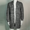 Men's Cardigan Jumper Knit Knitted Solid Color Open Front Stylish Vintage Style Daily Fall Winter Black Blue S M L / Long Sleeve / Long Sleeve