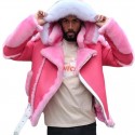 Men's Jacket Outdoor Street Daily Winter Regular Coat Regular Fit Thermal Warm Windproof Breathable Streetwear Sporty Casual Jacket Long Sleeve Solid Color Pocket Pink / Faux Leather