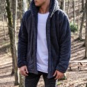 fleece hooded jacket