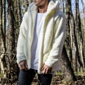fleece hooded jacket