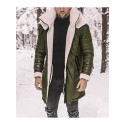 Men's Parka Outdoor Street Daily Fall Winter Long Coat Regular Fit Warm Breathable Streetwear Casual Jacket Long Sleeve Plain Pocket Full Zip Green Black Gray / Going out