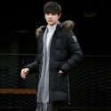 Men Winter Warm Jacket Coat Casual Autumn Collar Puffer Thick Hat Parka Male Men's Winter Classic Windproof Pocket Jacket With Hood