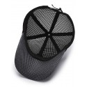 Men's Simple Baseball Cap Dailywear Outdoor Mesh Letter Black Dark Gray Hat Windproof Breathable Ultraviolet Resistant Fall Spring Summer Fashion Quick Drying Sunshade Cap Washable Trendy Baseball Hat