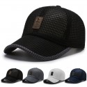 Men's Simple Baseball Cap Dailywear Outdoor Mesh Letter Black Dark Gray Hat Windproof Breathable Ultraviolet Resistant Fall Spring Summer Fashion Quick Drying Sunshade Cap Washable Trendy Baseball Hat