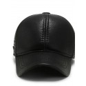 Men's Classic Style Baseball Cap Adjustable Buckle Hat Windproof Warm