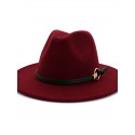 Unisex Party Bucket Hat Solid Colored Hat Classic and Simple Wide Brim Fedora Hat For Men solid color
