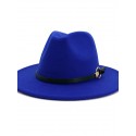 Unisex Party Bucket Hat Solid Colored Hat Classic and Simple Wide Brim Fedora Hat For Men solid color