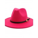 Unisex Party Bucket Hat Solid Colored Hat Classic and Simple Wide Brim Fedora Hat For Men solid color