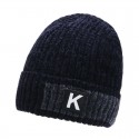 new men's winter wool hat outdoor fashion korean version plus velvet thick warm hat casual breathable knitted hat
