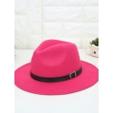 Men's Basic Bucket Hat Vintage Wide Brim Fedora Hat Sun Hat Solid Color Plain Hat Party Banquet / Fall / winter