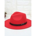 Men's Basic Bucket Hat Vintage Wide Brim Fedora Hat Sun Hat Solid Color Plain Hat Party Banquet / Fall / winter
