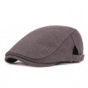 Men's Casual Flat Cap Street Daily Outdoor Pure Color Pure Color Hat Windproof Comfort Breathable / Fall / Winter / Spring / 1 PC