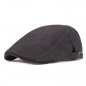 Men's Casual Flat Cap Street Daily Outdoor Pure Color Pure Color Hat Windproof Comfort Breathable / Fall / Winter / Spring / 1 PC