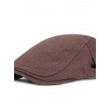 Men's Casual Flat Cap Street Daily Outdoor Pure Color Pure Color Hat Windproof Comfort Breathable / Fall / Winter / Spring / 1 PC