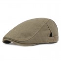 Men's Casual Flat Cap Street Daily Outdoor Pure Color Pure Color Hat Windproof Comfort Breathable / Fall / Winter / Spring / 1 PC