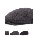 Men's Casual Flat Cap Street Daily Outdoor Pure Color Pure Color Hat Windproof Comfort Warm / Fall / Winter / Spring / 1 PC