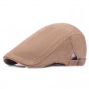 Men's Casual Flat Cap Street Daily Outdoor Pure Color Pure Color Hat Windproof Comfort Breathable / Fall / Winter / Spring / Summer / 1 PC