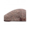 Men's Casual Flat Cap Street Daily Outdoor Print Plaid Hat Windproof Comfort Breathable / Fall / Winter / 1 PC