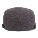 Men's Casual Flat Cap Street Daily Outdoor Print Plaid Hat Windproof Comfort Breathable / Fall / Winter / 1 PC