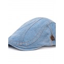 Men's Stylish Protective Hat Street Dailywear Pure Color Color Block Blue Hat Portable / Fall / Winter
