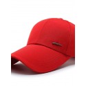 Men's Simple Baseball Cap Dailywear Outdoor Pure Color Letter Black Red Hat Windproof Breathable Ultraviolet Resistant Fall Spring Summer topi baseball golf pria topi 1Pc Adjustable leisure hats